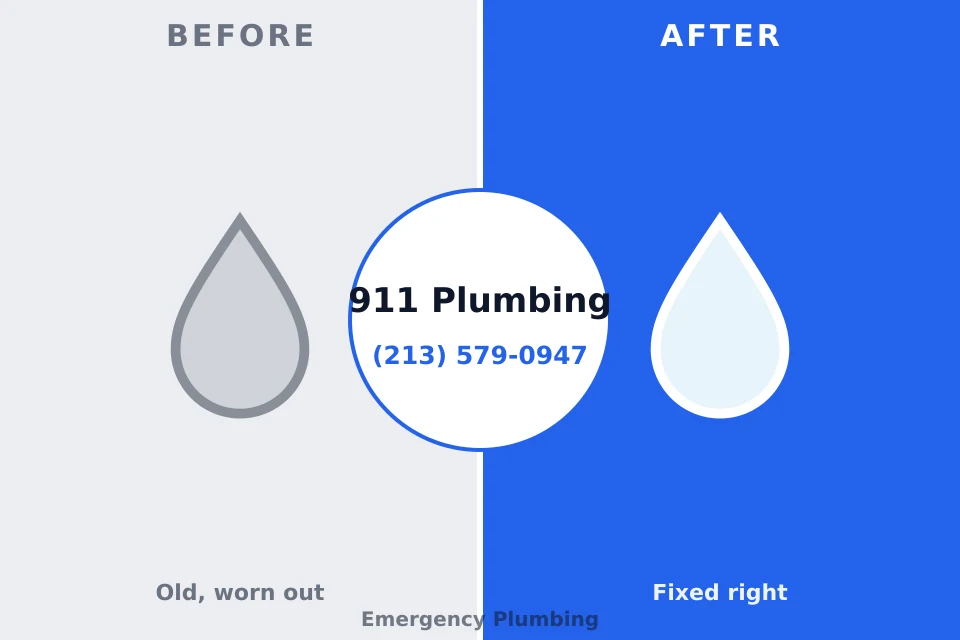 Before and after: plumbing company Alpine, NJ